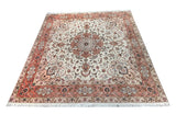 15050 - Tabriz Persian Hand-knotted Authentic/Traditional Carpet/Rug Silk-made/ Size: 8'2" x 8'2"