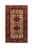 16296-Kazak Hand-Knotted/Handmade Afghan Rug/Carpet Tribal/Nomadic Authentic/ Size: 6'5" x 5'1"