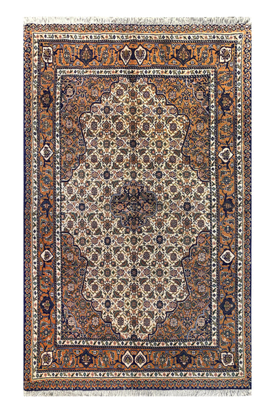 19414-Tabriz Hand-Knotted/Handmade Persian Rug/Carpet Traditional Authentic/ Size: 5'10" x 3'7"