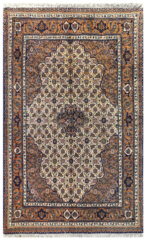 19414-Tabriz Hand-Knotted/Handmade Persian Rug/Carpet Traditional Authentic/ Size: 5'10" x 3'7"