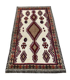 18242-Shiraz Hand-Knotted/Handmade Persian Rug/Carpet Tribal/Nomadic Authentic/ Size: 6'2" x 3'4"
