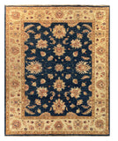 19218-Chobi Ziegler Hand-Knotted/Handmade Afghan Rug/Carpet Tribal/Nomadic Authentic/ Size: 6'6''x 5'4''