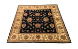 19305-Chobi Ziegler Hand-Knotted/Handmade Afghan Rug/Carpet Tribal/Nomadic Authentic/ Size: 5'1" x 5'1"