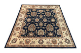 19256-Chobi Ziegler Hand-Knotted/Handmade Afghan Rug/Carpet Tribal/Nomadic Authentic/ Size: 6'4" x 5'8"