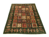 19269-Chobi Ziegler Hand-Knotted/Handmade Afghan Rug/Carpet Tribal/Nomadic Authentic/ Size: 6'5" x 5'2"