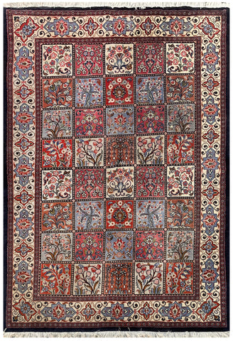 19449-Sarough Handmade/Hand-Knotted Persian Rug/Carpet Traditional Authentic/ Size: 6'8"x 4'7"