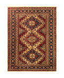 19387-Royal Shirvan Handmade/Hand-knotted Afghan Rug/Carpet Tribal/Nomadic Authentic/ Size: 6'7" x 5'0"