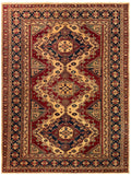19387-Royal Shirvan Handmade/Hand-knotted Afghan Rug/Carpet Tribal/Nomadic Authentic/ Size: 6'7" x 5'0"