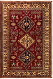 19390-Royal Shirvan Handmade/Hand-knotted Afghan Rug/Carpet Tribal/Nomadic Authentic/ Size: 7'2" x 5'0"