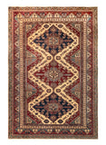 19396-Royal Shirvan Handmade/Hand-Knotted Afghan Rug/Carpet Tribal/Nomadic Authentic/ Size: 8'5" x 5'5"
