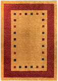 15081 - Lori Persian Hand-knotted Authentic/Nomadic/Tribal Gabbeh/ Size: 9'8" x 6'10"