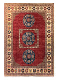 15582-Chobi Ziegler Hand-Knotted/Handmade Afghan Rug/Carpet Traditional/Authentic/ Size: 9'5"x 6'6"