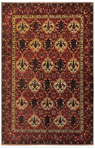 20354 - Bakhtiar Hand-Knotted/Handmade Persian Rug/Carpet Traditional Authentic/ Size :10'1" x 6'8"