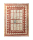 19111-Chobi Ziegler Hand-Knotted/Handmade Afghan Rug/Carpet Tribal/Nomadic Authentic/ Size: 9'3''x 6'11"