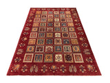 19275-Chobi Ziegler Hand-Knotted/Handmade Afghan Rug/Carpet Tribal/Nomadic Authentic 9'6" x 6'10"