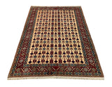 19369-Royal Shirvan Handmade/Hand-knotted Afghan Rug/Carpet Tribal/Nomadic Authentic﻿/ Size: 8'6" x 6'5"