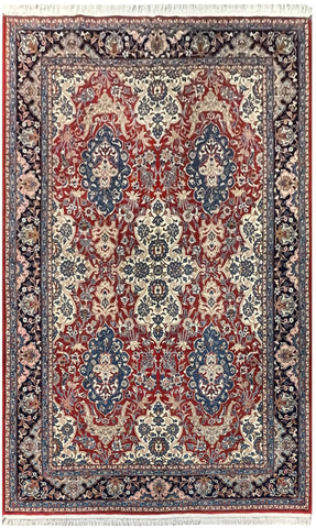 15274-Sarough Hand-Knotted/Handmade Persian Rug/Carpet Traditional Authentic/ Size: 9'5"x 6'10"