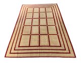 19112-Chobi Ziegler Hand-Knotted/Handmade Afghan Rug/Carpet Tribal/Nomadic Authentic/ Size: 9'5''x 6'8''