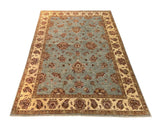 19281-Chobi Ziegler Hand-knotted/Handmade Afghan Rug/Carpet Traditional Authentic/ Size: 8'0" x 5'7"