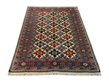 19365-Royal Shirvan Handmade/Hand-knotted Afghan Rug/Carpet Tribal/Nomadic Authentic/ Size: ﻿6'5" x 5'0"