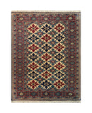 19365-Royal Shirvan Handmade/Hand-knotted Afghan Rug/Carpet Tribal/Nomadic Authentic/ Size: ﻿6'5" x 5'0"