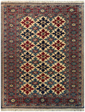 19365-Royal Shirvan Handmade/Hand-knotted Afghan Rug/Carpet Tribal/Nomadic Authentic/ Size: ﻿6'5" x 5'0"