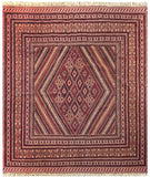 15387-Kelim Hand-Knotted/Handmade Persian Rug/Carpet Tribal/Nomadic Authentic/ Size: 6'5" x 5'4"
