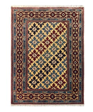 19368-Royal Shirvan Handmade/Hand-knotted Afghan Rug/Carpet Tribal/Nomadic Authentic/ Size: 7'3" x 5'3"