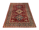 19380-Royal Shirvan Handmade/Hand-knotted Afghan Rug/Carpet Tribal/Nomadic Authentic/ Size: 6'7" x 4'9"
