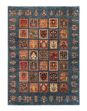 19303-Chobi Ziegler Hand-Knotted/Handmade Afghan Rug/Carpet Tribal/Nomadic Authentic/ Size: 8'3" x 6'0"