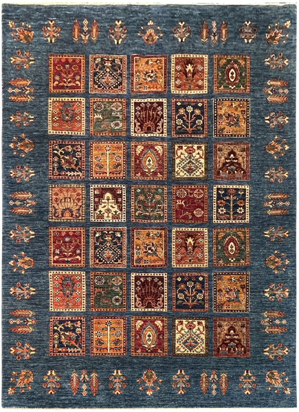 19303-Chobi Ziegler Hand-Knotted/Handmade Afghan Rug/Carpet Tribal/Nomadic Authentic/ Size: 8'3" x 6'0"