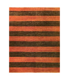 18031-Chobi Ziegler Hand-Knotted/Handmade Afghan Rug/Carpet Tribal/Nomadic Authentic/ Size: 7'10" x 6'2"