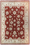 19224-Chobi Ziegler Hand-Knotted/Handmade Afghan Rug/Carpet Traditional Authentic/ Size: 7'11''x 6'7''
