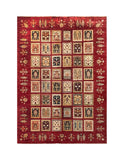 19121-Chobi Ziegler Hand-Knotted/Handmade Afghan Rug/Carpet Tribal/Nomadic Authentic/ Size: ﻿﻿8'0" x 5'7"