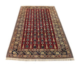 19359-Royal Shirvan Handmade/Hand-knotted Afghan Rug/Carpet Tribal/Nomadic Authentic/ Size: 7'6" x 5'2"