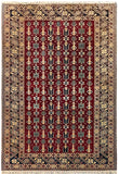 19359-Royal Shirvan Handmade/Hand-knotted Afghan Rug/Carpet Tribal/Nomadic Authentic/ Size: 7'6" x 5'2"