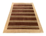 17851-Loribaft Gabbeh Hand-Knotted/Handmade Indian Rug/Carpet Tribal/Nomadic Authentic 7’8” x 5’4”