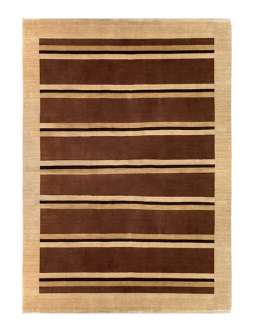 17851-Loribaft Gabbeh Hand-Knotted/Handmade Indian Rug/Carpet Tribal/Nomadic Authentic 7’8” x 5’4”