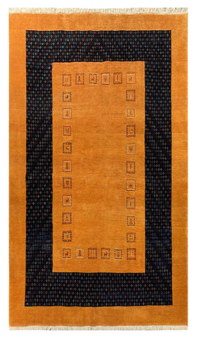 10635 - Lori Persian Hand-knotted Authentic/Nomadic/Traditional/Tribal Gabbeh, Size: 7'7" x 5'5"