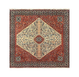 15478 - Abadeh Hand-Knotted/Handmade Persian Rug/Carpet Tribal/Nomadic Authentic/ Size: 8'2" x 8'1"