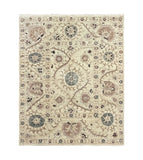 18183-Royal Chobi Ziegler Hand-Knotted/Handmade Afghan Rug/Carpet Traditional Authentic/ Size: 9'9''x 7'9''