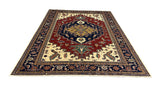 19363-Royal Shirvan Handmade/Hand-knotted Afghan Rug/Carpet Tribal/Nomadic Authentic/ Size: 10'2" x 7'9"