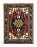 19363-Royal Shirvan Handmade/Hand-knotted Afghan Rug/Carpet Tribal/Nomadic Authentic/ Size: 10'2" x 7'8"
