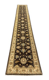 19340-Chobi Ziegler Handmade/Hand-knotted Afghan Rug/Carpet Tribal/Nomadic Authentic/ Size: 16'0" x 2'6"