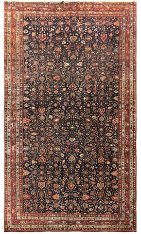 15670-Antique Bidjar Hand-Knotted/Handmade Persian Rug/Carpet Traditional Authentic/ Size: 16'4'' x 9'7''