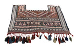 14646 - Shiraz Persian Hand-weaved Antique Authentic/Traditional Nomadic/Tribal/ Size: 6'4" x 4'9"
