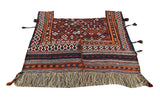15137-Ghashgai Horse Blanket Hand-Knotted/Handmade Persian Rug/Carpet Tribal/Nomadic Authentic/ Size: 5'5" x 4'9"