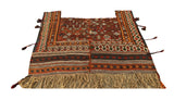 15137-Ghashgai Horse Blanket Hand-Knotted/Handmade Persian Rug/Carpet Tribal/Nomadic Authentic/ Size: 5'5" x 4'9"