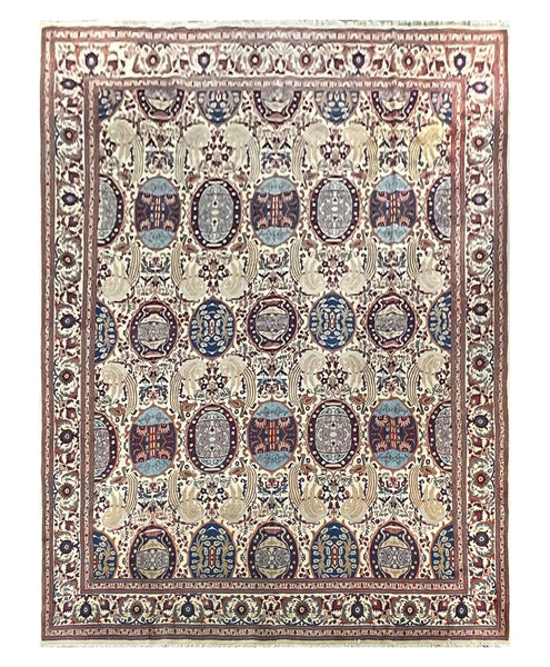 19993-Kashmar Hand-Knotted/Handmade Persian Rug/Carpet Tribal/Nomadic Authentic/ Size: 13'4 x 10'0
