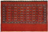 15153-Turkmen Sumac Bag Hand-Knotted/Handmade Persian Rug/Carpet Tribal/Nomadic Authentic/ Size: 4'0" x 2'8"